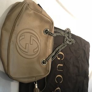 Gucci soho beige shoulder bag